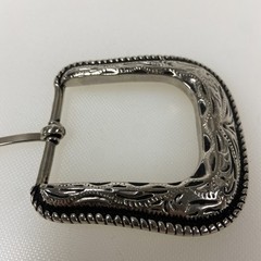 Western Style Belt Buckle for 1.5&Prime; Max. Wide Belt Floral Design 2 1/2&Prime; x 2 5/8&Prime;