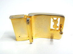 Vintage Cartier 2C & Yves Saint Laurent YSL Men&rsquo;s Unisex Clothing Belt Buckle 2p