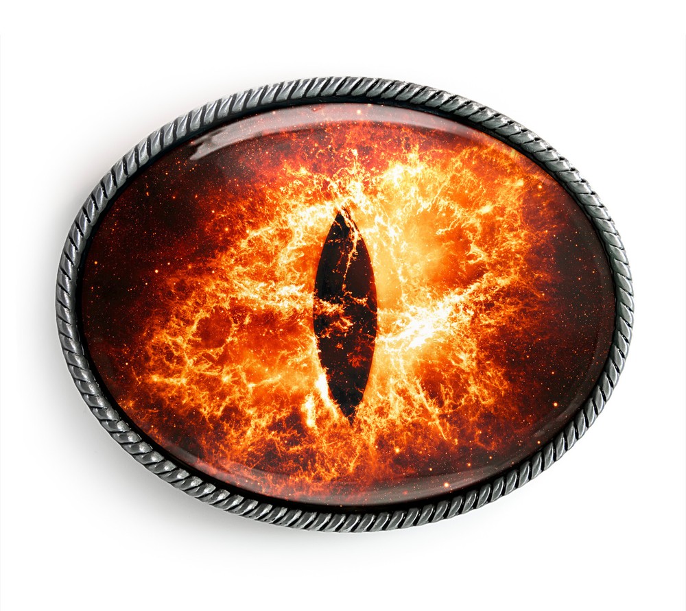 Fire Eyeball Belt Buckle – Halloween Monster Cosplay Belt Buckle – 147-E