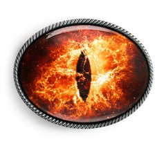 Fire Eyeball Belt Buckle – Halloween Monster Cosplay Belt Buckle – 147-E
