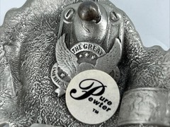 Dragon Fantasy Fire Breathing Medieval Creature Monster Belt Buckle 1984 PEWTER