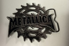 Metallica Saw Logo Heavy Metal Rock Band Belt Buckle