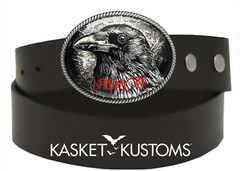 Raven Nevermore Belt Buckle – Handmade Halloween Belt Buckle – 992