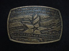 TE05171 2007 *THE AMERICAN VETERANS DISABLED FOR LIFE MEMORIAL* MILITARY BUCKLE