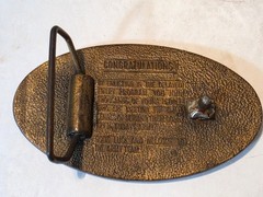 United States Army Brass Belt Buckle Delayed Entry Program Congratulations