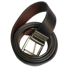 Mexican Leather Men&rsquo;s Belt Brown Black Genuine with Heavy made Buckle 51&Prime; – 55&Prime;