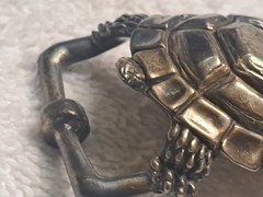ALEXANDER&rsquo;S BELTS & BUCKLES Sterling Vintage 1990 or 1996 turtle