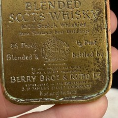 Vintage Whisky Belt Buckle Cutty Sark Blended Scots Whisky