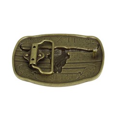 American Flag Texas 1836 Longhorn Belt Buckle Antique Bronze Fits 1.5 inch Belts