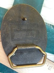 Snap On Tools Big Time Building the Future Solid Brass Belt Buckle Vintage 1990s