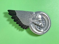 Eagle Skull Motorcycle Wheel Chopper Biker&rsquo;s Rider&rsquo;s Figural Cutout Belt Buckle