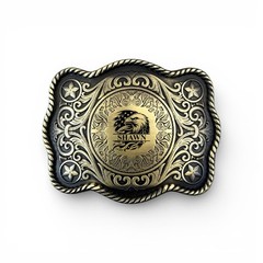 Belt Buckle Custom Personalized Monogrammed Western Buckle for Belts Wide 1.5&Prime;
