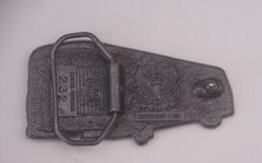 Vintage 80s Chicago Bus Belt Buckle (1981) Great American Buckle Co