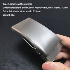 New Men&rsquo;s Titanium Alloy Belt Buckle Automatic Roller Buckle Waist Strap Head