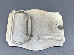 Vintage Belt Buckle Equestrian Horse Harness Racing Jockey Riding Sulky Trotter
