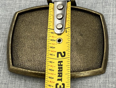 El Cid Blank Gold Tone Metal Blank Belt Buckle
