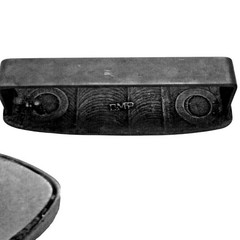 Western-Style Metal Belt Tip And Keeper Set With Tribal Engraved Design Vintage