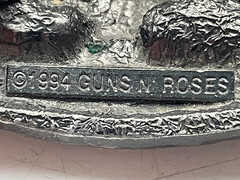 Guns N Roses 1994 vintage Belt Buckle The Brockum Collection Made In U.S.A.№4094