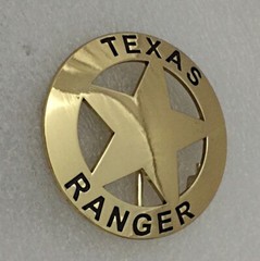 Texas Ranger Badge Belt Buckle (Seconds)