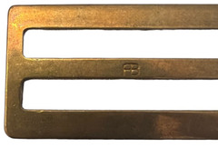 US Military Belt Buckle Gold Plated Slotted Red Brass Class 1 Type I 2.25&Prime; USMC