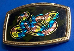 Vintage Yes Rock Band Priszm Belt Buckle