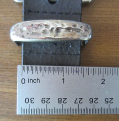 Oversized Artisan Hammered Metal Belt Buckle 2.75&Prime; L x 2.25&Prime; H