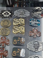 Vintage LOT OF 17 belt buckles 2000s Chrome BRASS metal Some New Some Older LotF