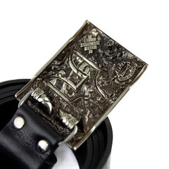 Iron Wolf german silver belt buckle, Vikings wolf, Norse pagan celtic accessory