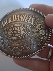 2005 Jack Daniel&rsquo;s Old No.7 Brand Metal Belt Buckle 5008JD 3&Prime;x3.75&Prime;