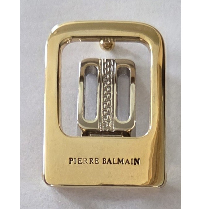 Pierre Balmain Gold Metal Men&rsquo;s Automatic Latch Geometric Belt Buckle