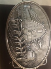 Vintage Bergamot Belt Buckle T149 1984 USA made,