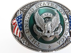 New United States of America Belt Buckle Great Americal Products Metal
