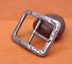 personalized Heavy Duty Strong Engraved Retro Center Bar Pin Belt Buckle 1-1/2&Prime;