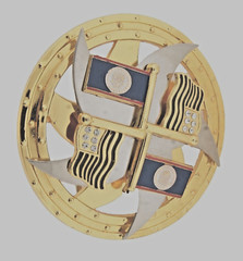 Belize & USA Flags Belt Buckle Vintage Spinners Belizean Women Men Western Style