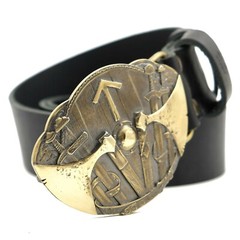 Tiwaz belt buckle, Old Norse Scandinavian Nordic Celtic Viking Pagan TYR runic