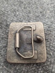 VINTAGE VTG Pewter 1975 MCDONALD&rsquo;S HAMBURGER UNIVERSITY HU BELT BUCKLE