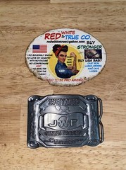 Mining Belt Buckle Collector METAL Original 1984 Safety Award Patina Miner USA
