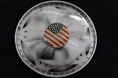 NEW Men Women Silver Metal Fashion Buckle USA Flag Spinning United State America