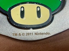Nintendo Super Mario Bros Game Spinning Mushroom Reversible Novelty Belt Buckle
