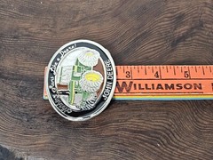 VINTAGE JOHN DEERE « NOTHING RUNS LIKE A DEERE! » METAL BELT BUCKLE