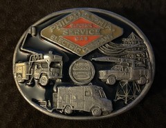 Philadelphia Buckle and Key Chain Belt Buckle 66/250 Electric Gas Company 1993