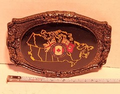 Canada 125th anniversary Map of Canada 1867-1992 Belt Buckle