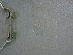 Silver Black F Belt Buckle Made in Italy By Classico heavy A180 A5