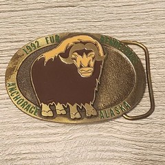 Choice – Vintage Belt Buckle Eagle Fur Rendezvous Cross Crockett Spinning Spur