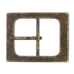 1 1/2&Prime; (38 mm) Nickel Free Single Prong Rectangular Belt Buckle