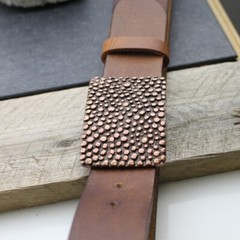 Belt buckle studs, belt buckle for leather belt antique copper gift idea