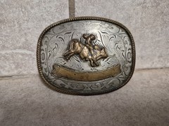 Vintage German Silver Belt Buckle
