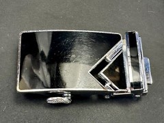 Retro Black Slide Ratchet Belt Replacement Belt Buckle