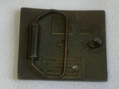 1975 Falstaff Belt Buckle Beer Alcohol Advertising U-168 Beramot Brass Works