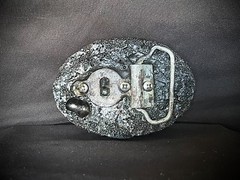 Pumice Stone Belt Buckle Archive Mixed Media Industrial Art OOAK Darren McNeese